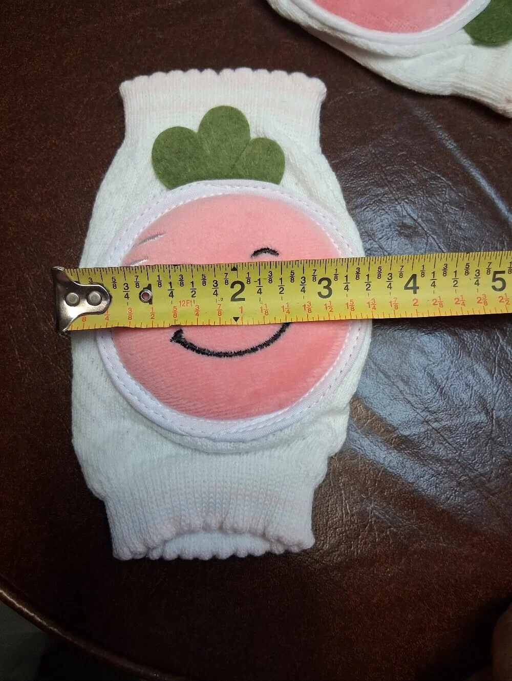Kids Pink Fruit Smile Knee Protectors Set